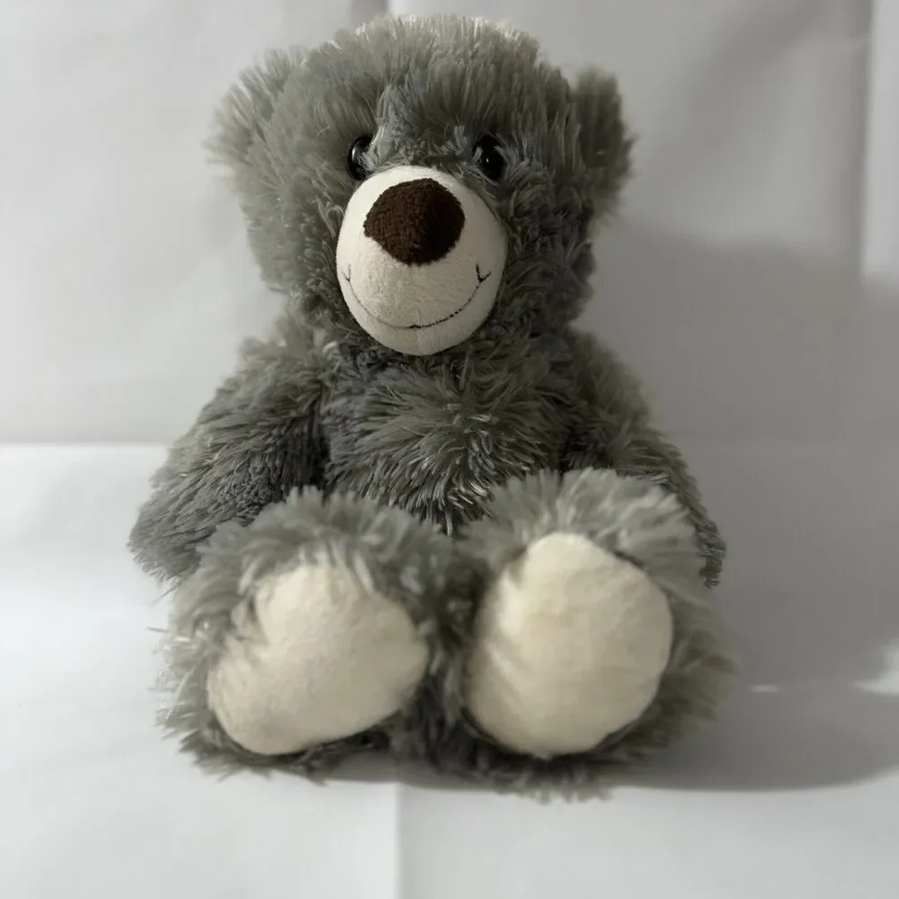 DanDee Walmart gray plush teddy bear cream white brown‎ nose stuffed